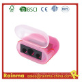 Pink Three Hole Safety Pencil Sharpener